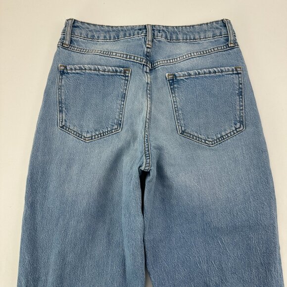 Forever 21 Baggy Distressed Women's size 28 Medium Blue Denim jeans - Picture 5 of 5